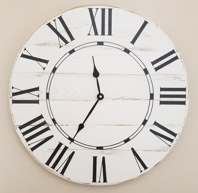 Oversized Farmhouse Wall Clock & Reviews Birch Lane